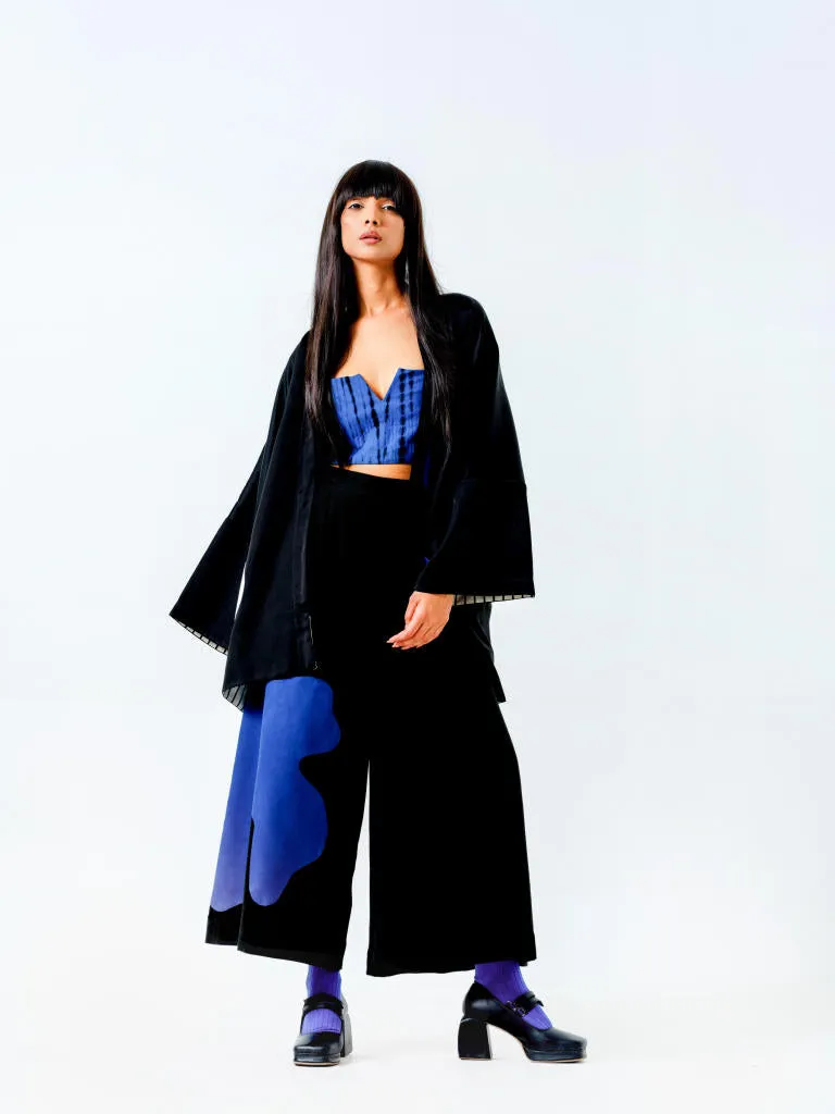 Chia Jacket- (Black   Blue   Natural)