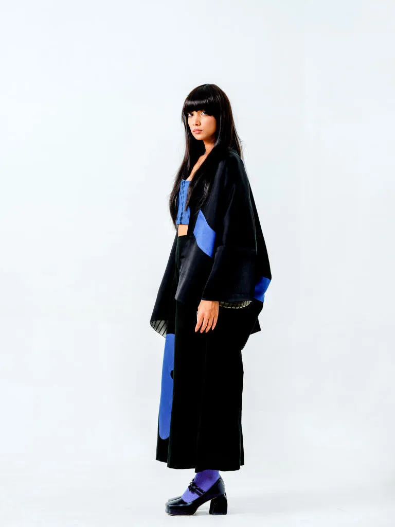 Chia Jacket- (Black   Blue   Natural)
