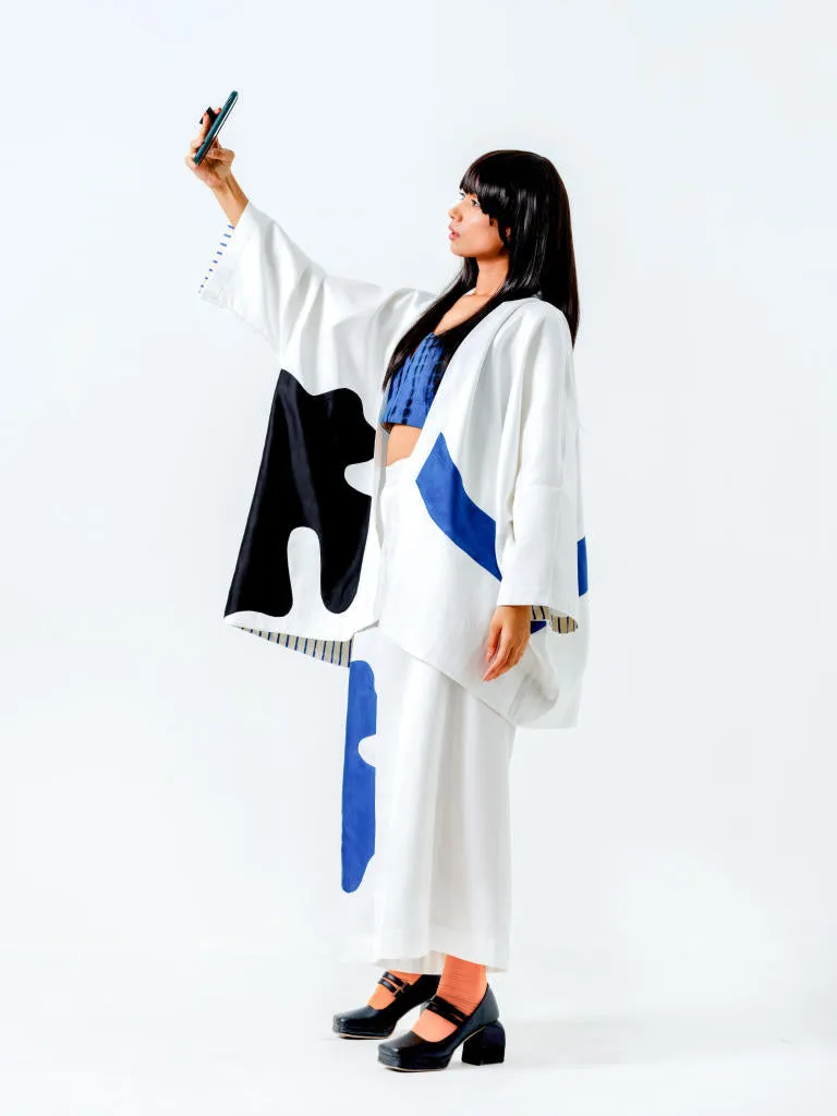 Chia Jacket-(Natural Blue black)