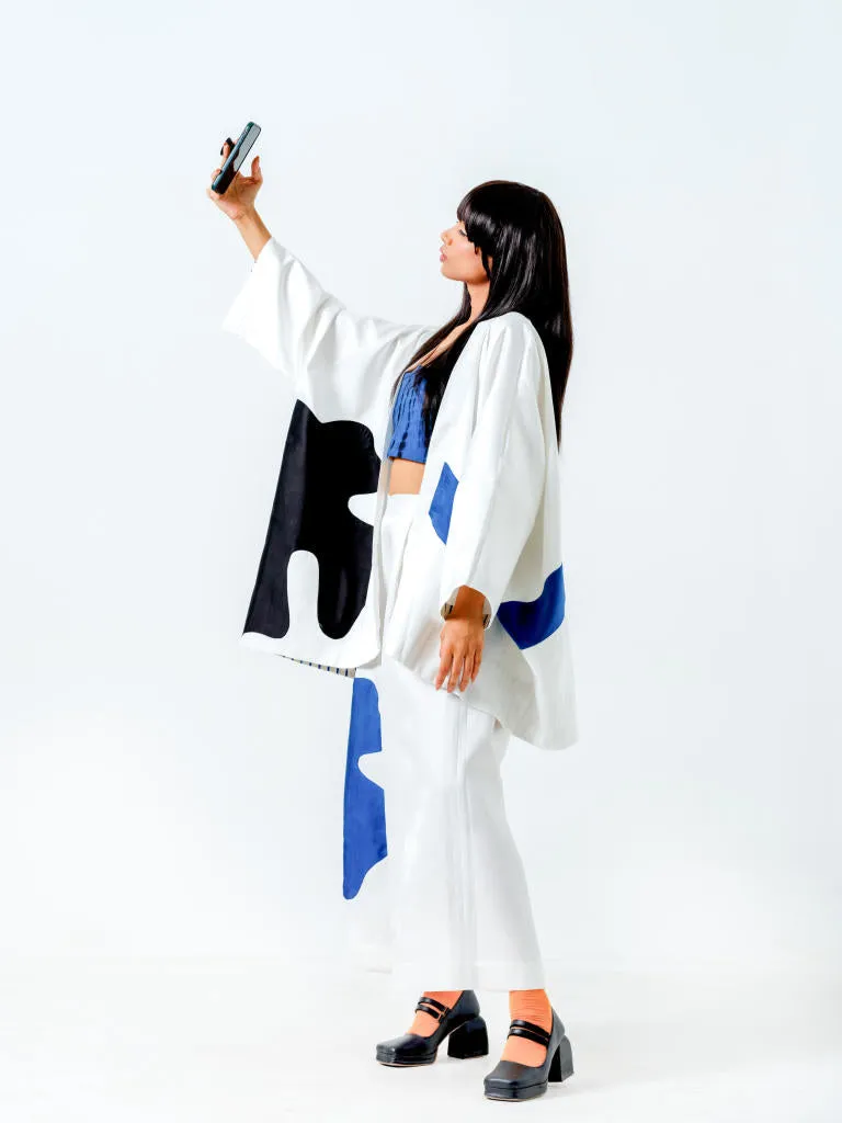Chia Jacket-(Natural Blue black)