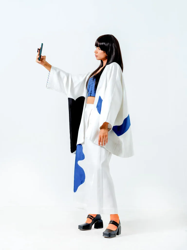 Chia Jacket-(Natural Blue black)