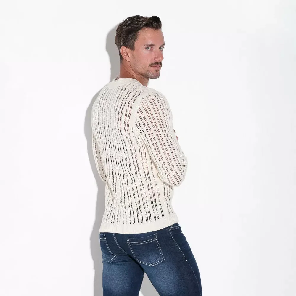 Code22 Knitted Stripe Henley