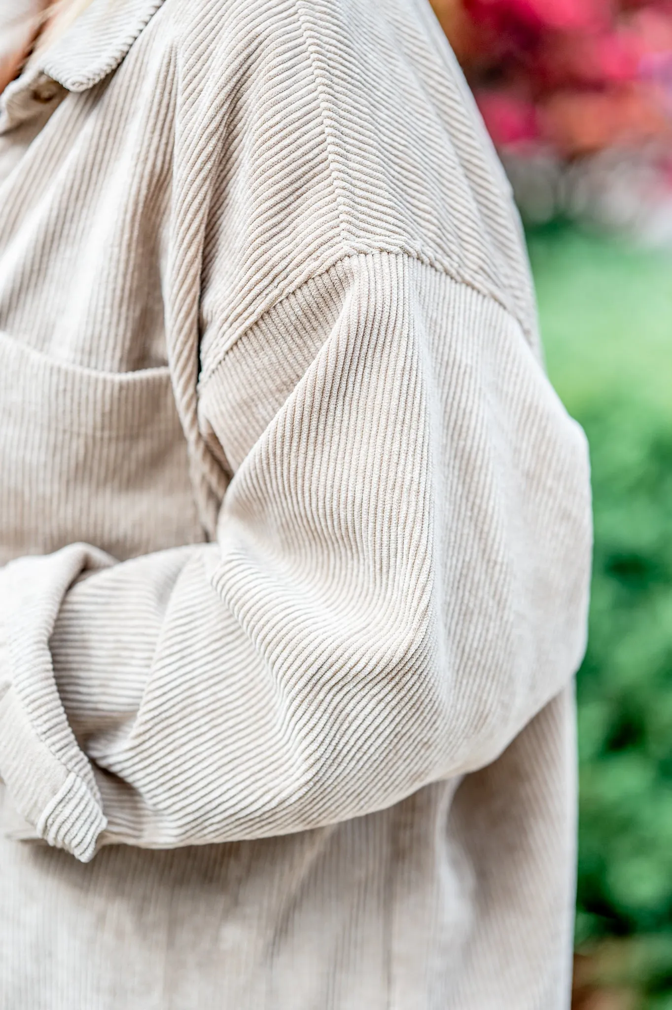 Corduroy One Pocket Shacket