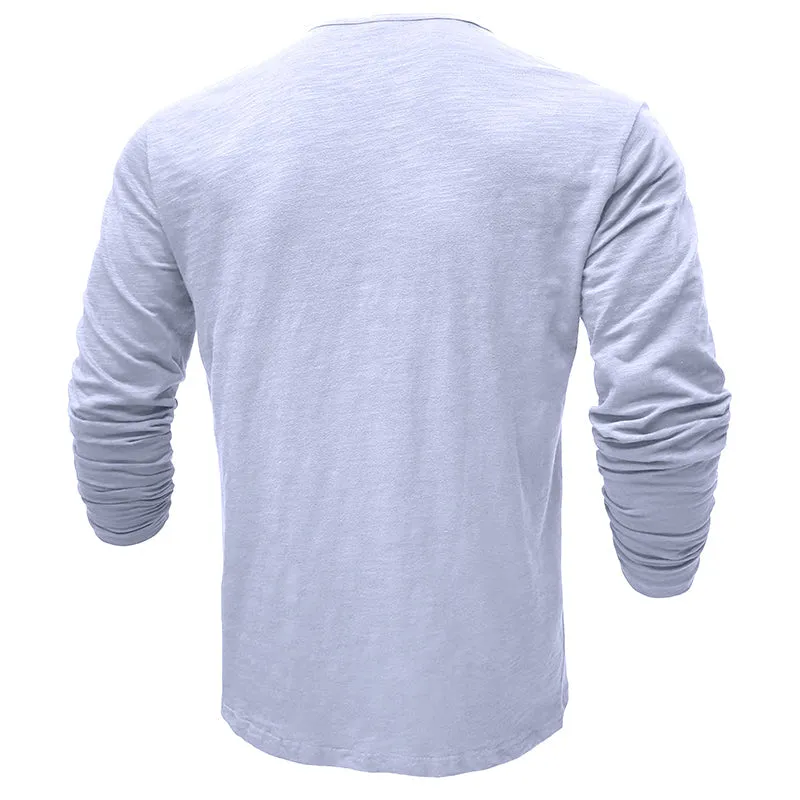Cotton Long Sleeve Henley