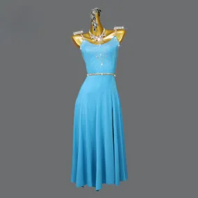Customized  Slip Long Latin Dance Dress