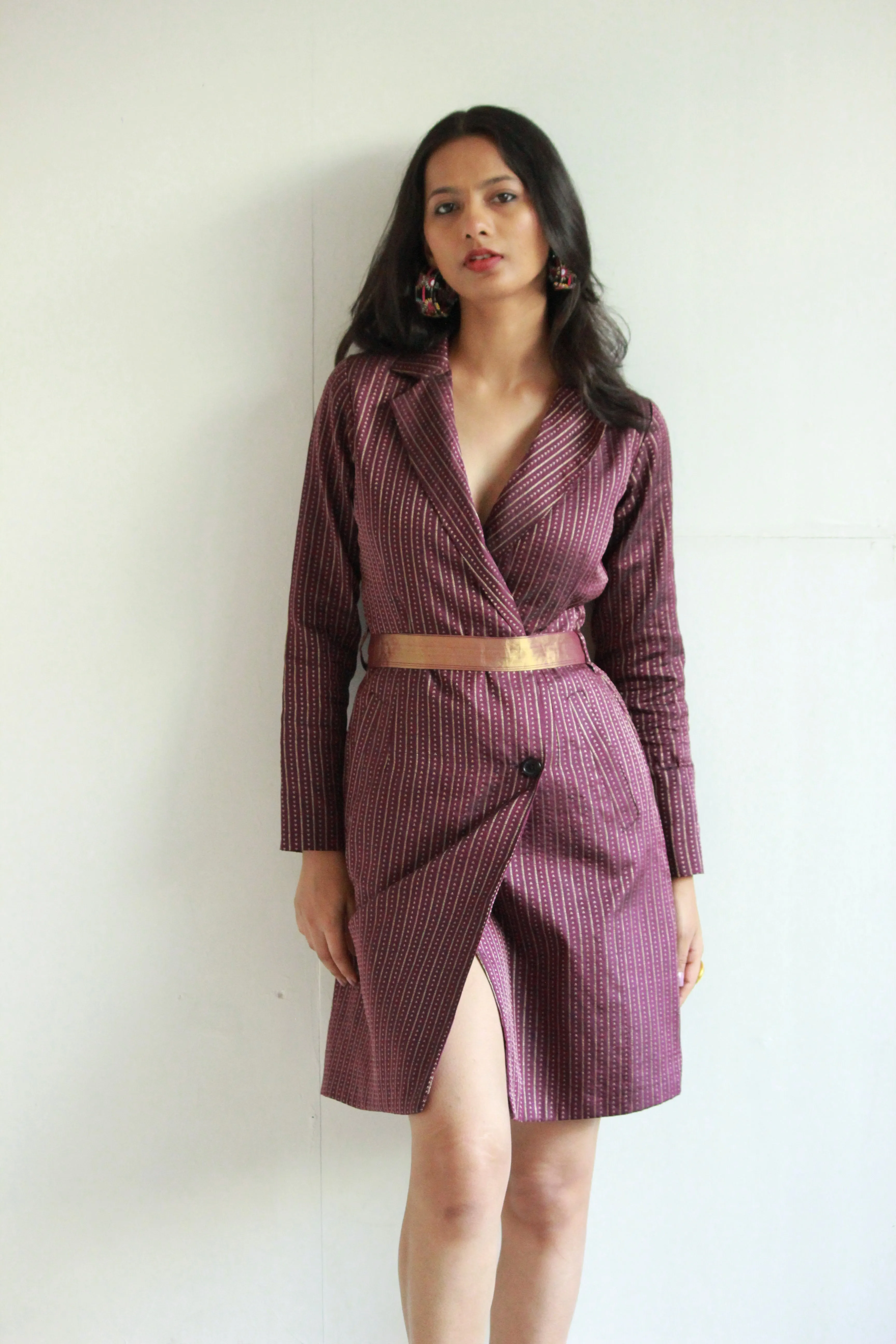 Desi Saree Blazer Dress