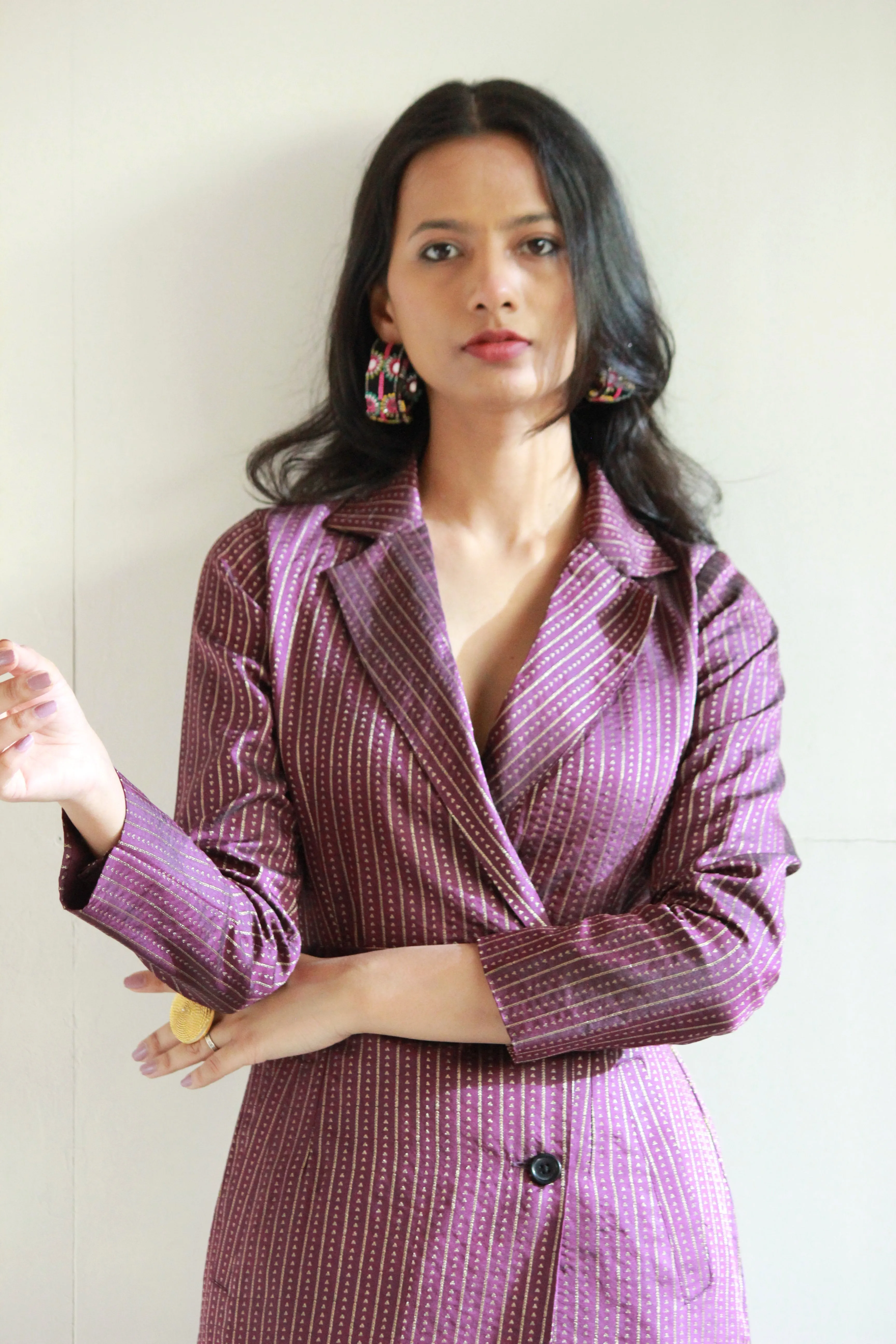 Desi Saree Blazer Dress