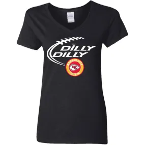 Dilly Dilly Kansas City Chiefs Nfl Football Women V-Neck T-Shirt