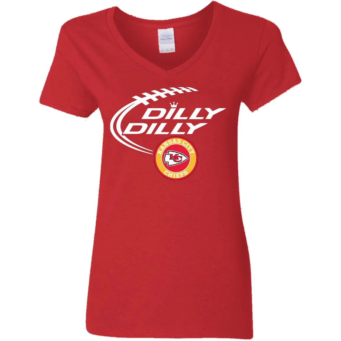 Dilly Dilly Kansas City Chiefs Nfl Football Women V-Neck T-Shirt