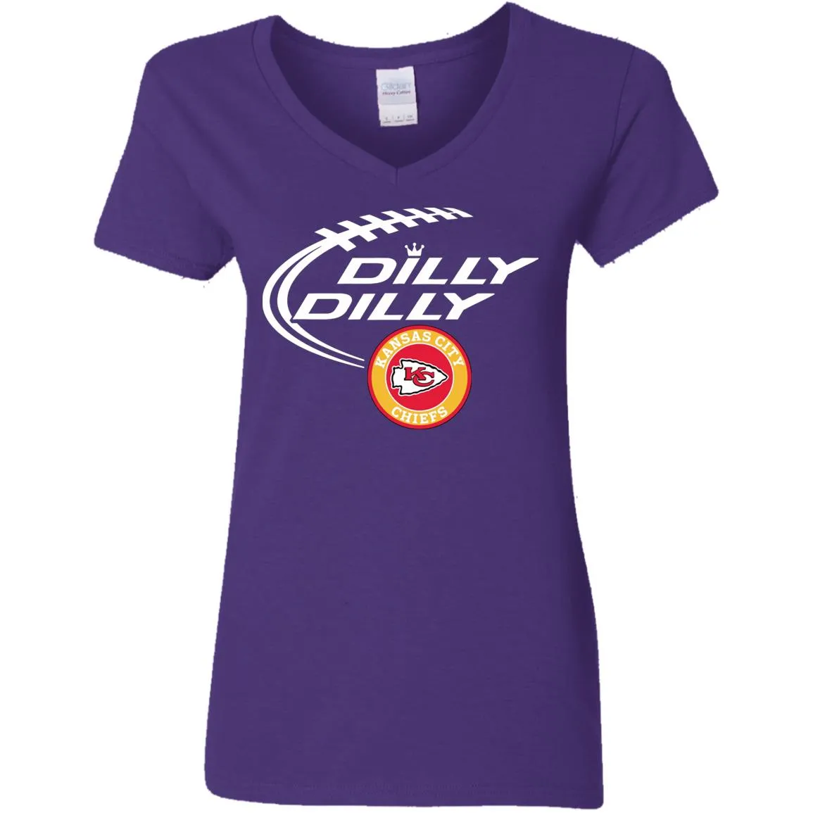 Dilly Dilly Kansas City Chiefs Nfl Football Women V-Neck T-Shirt