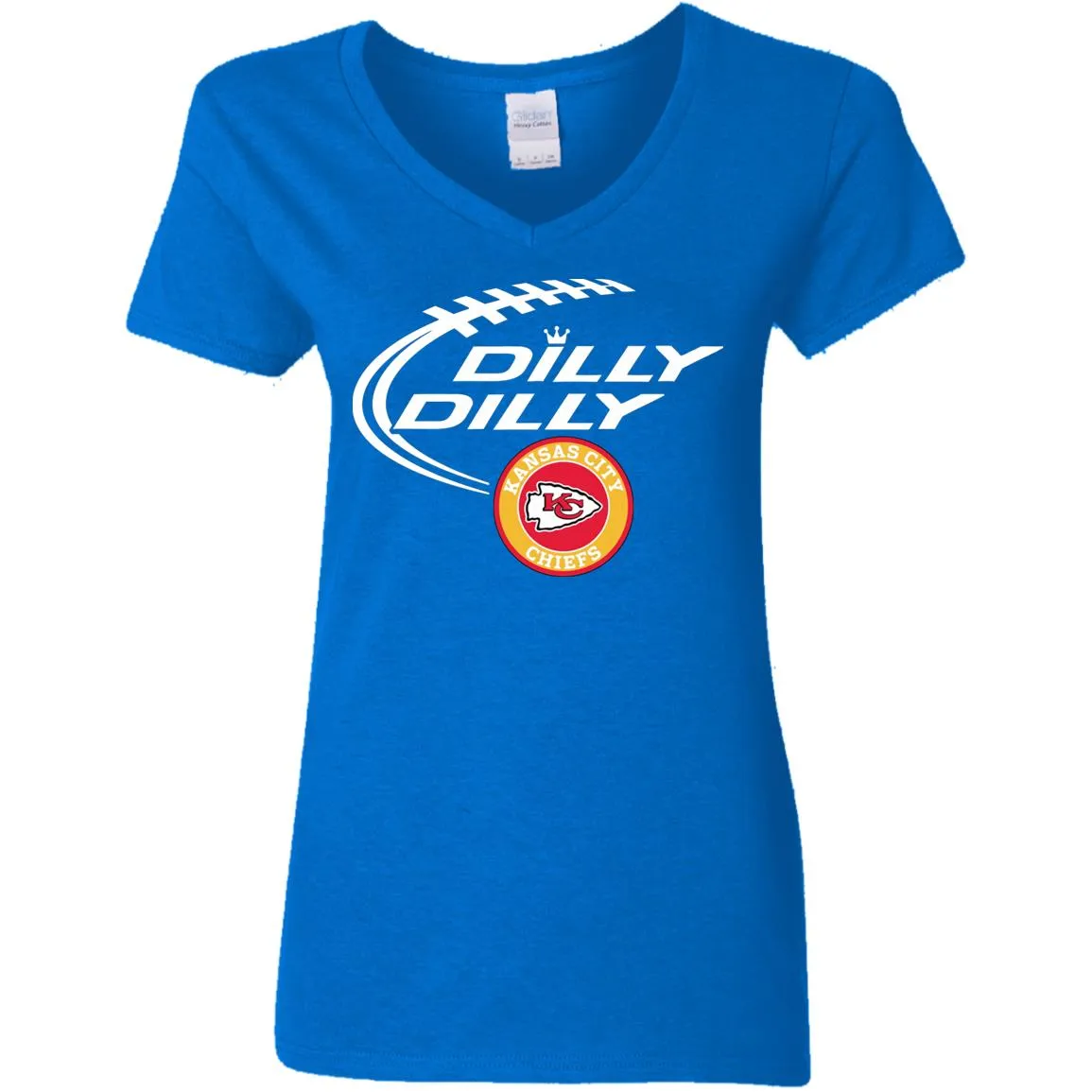 Dilly Dilly Kansas City Chiefs Nfl Football Women V-Neck T-Shirt