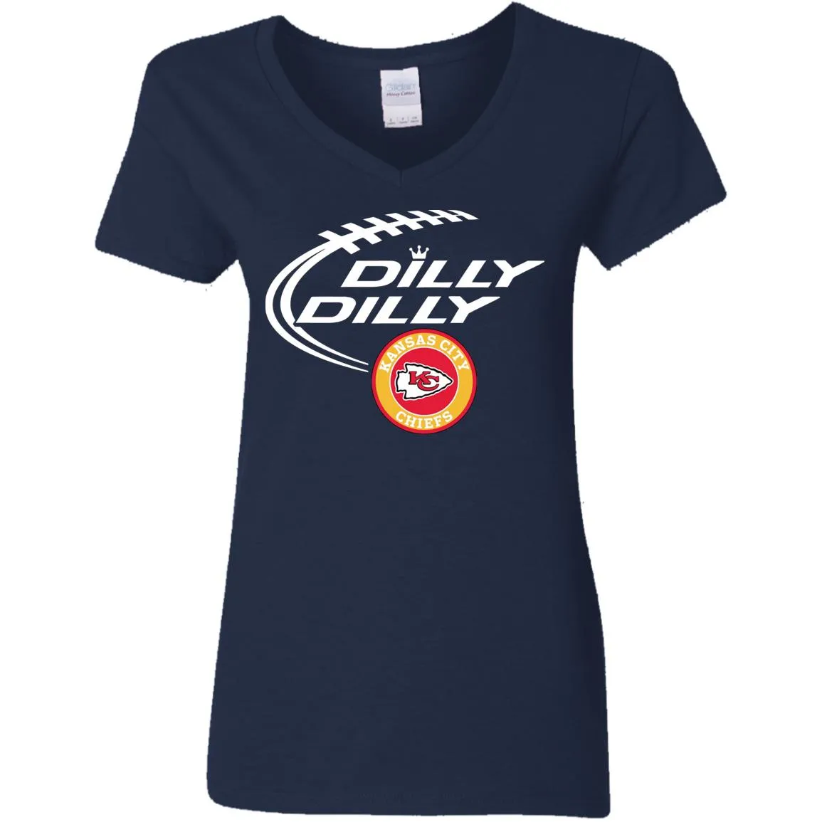 Dilly Dilly Kansas City Chiefs Nfl Football Women V-Neck T-Shirt