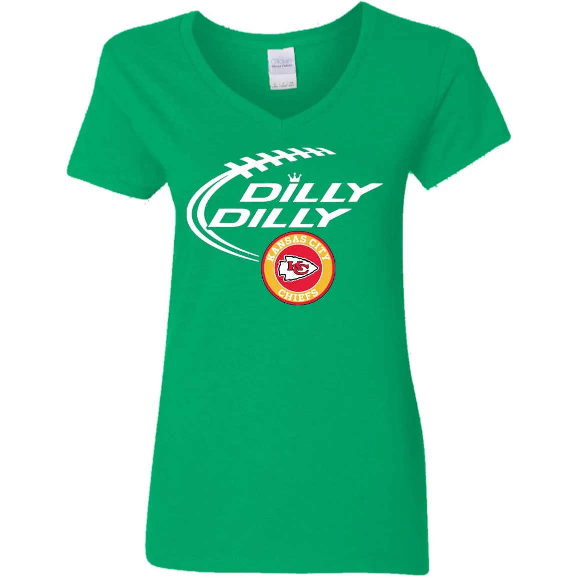 Dilly Dilly Kansas City Chiefs Nfl Football Women V-Neck T-Shirt
