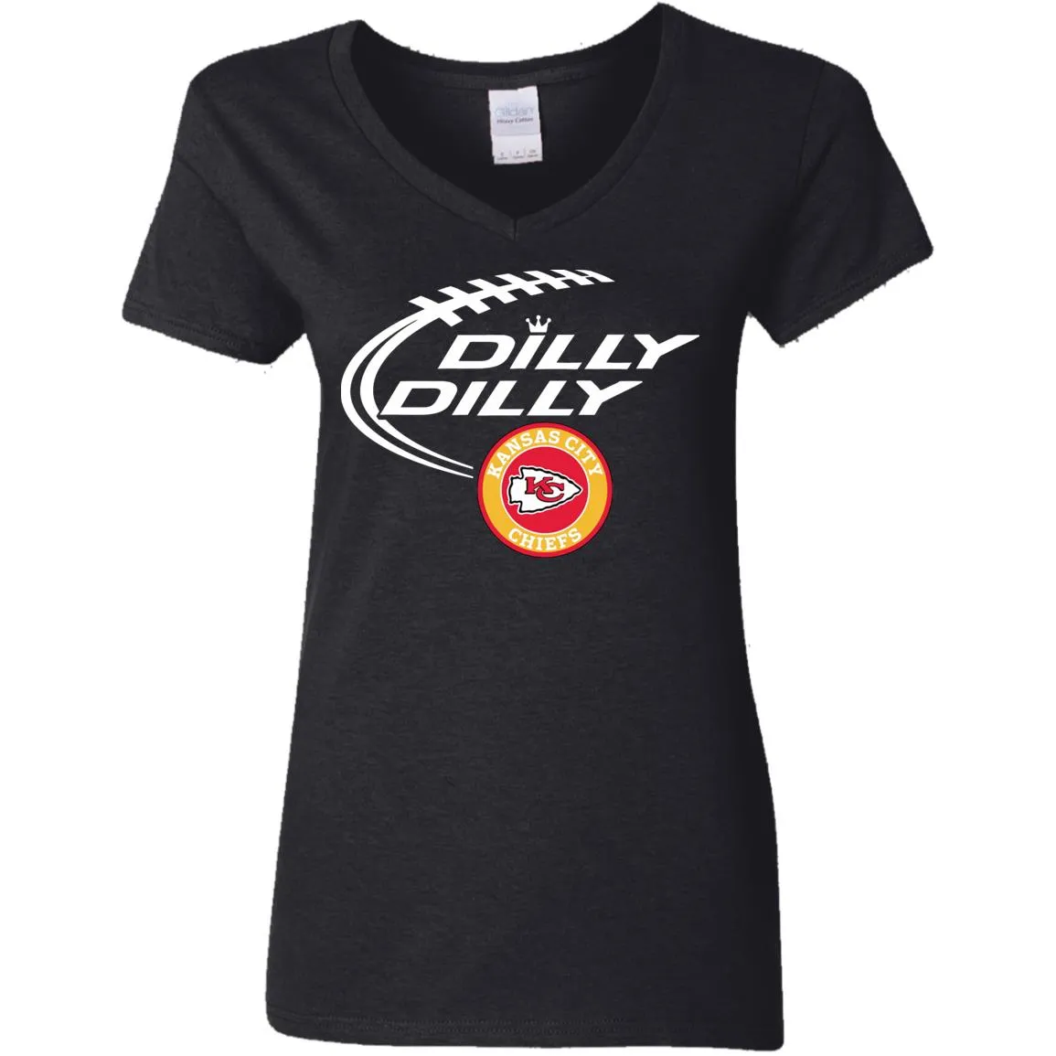 Dilly Dilly Kansas City Chiefs Nfl Football Women V-Neck T-Shirt