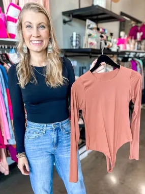 Donna Double-Layered Long Sleeve Bodysuit