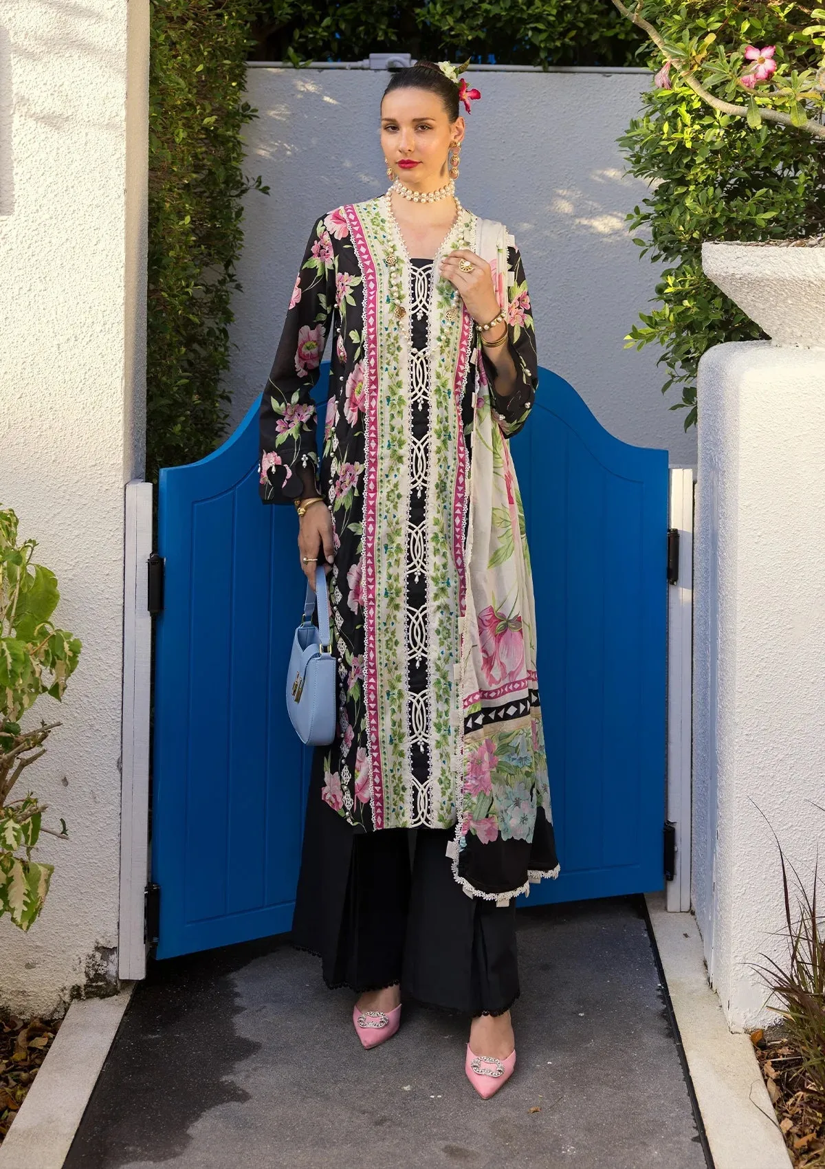 Elaf Prints Lawn Collection – EOP-05A EBONY
