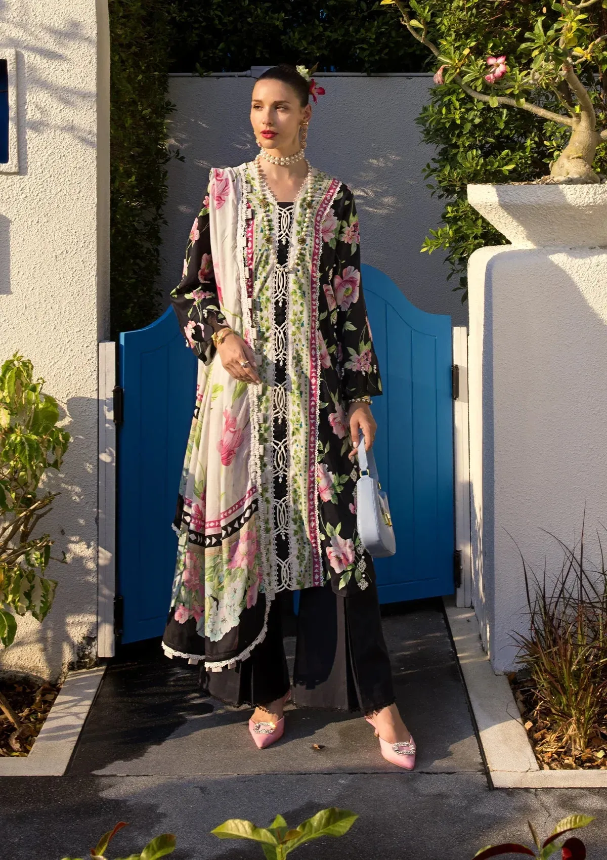 Elaf Prints Lawn Collection – EOP-05A EBONY