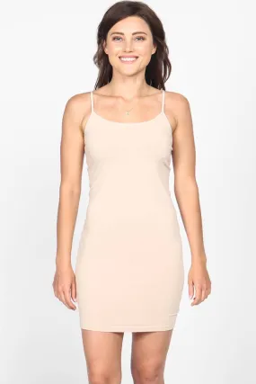 Everyday Spaghetti Strap Dress - Latte