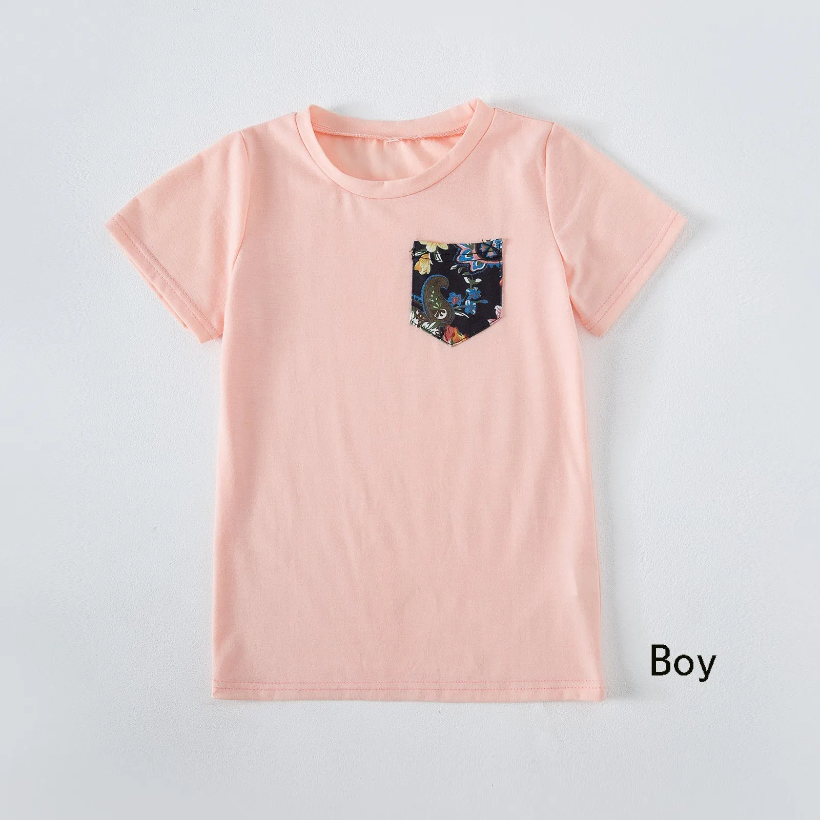 Family Matching Floral Print Splicing Dresses and T-shirts Sets