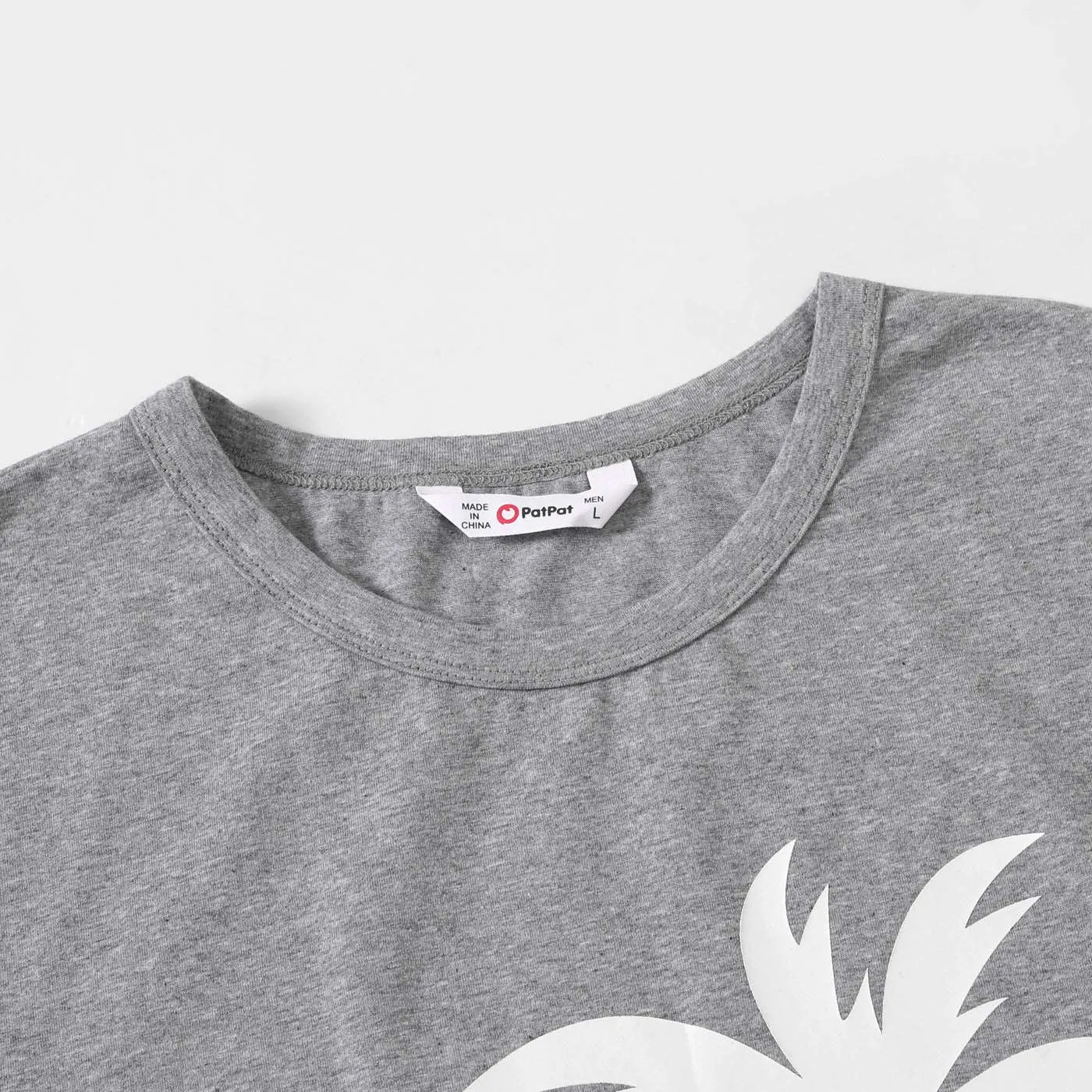 Family Matching Outfits Coconut Tree & Letter Print T-shirts