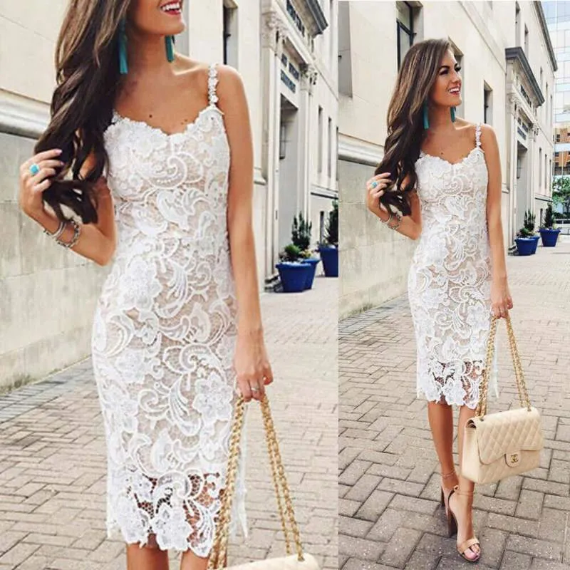 FashionSierra - Summer Sexy Short Mini Lace Sundress