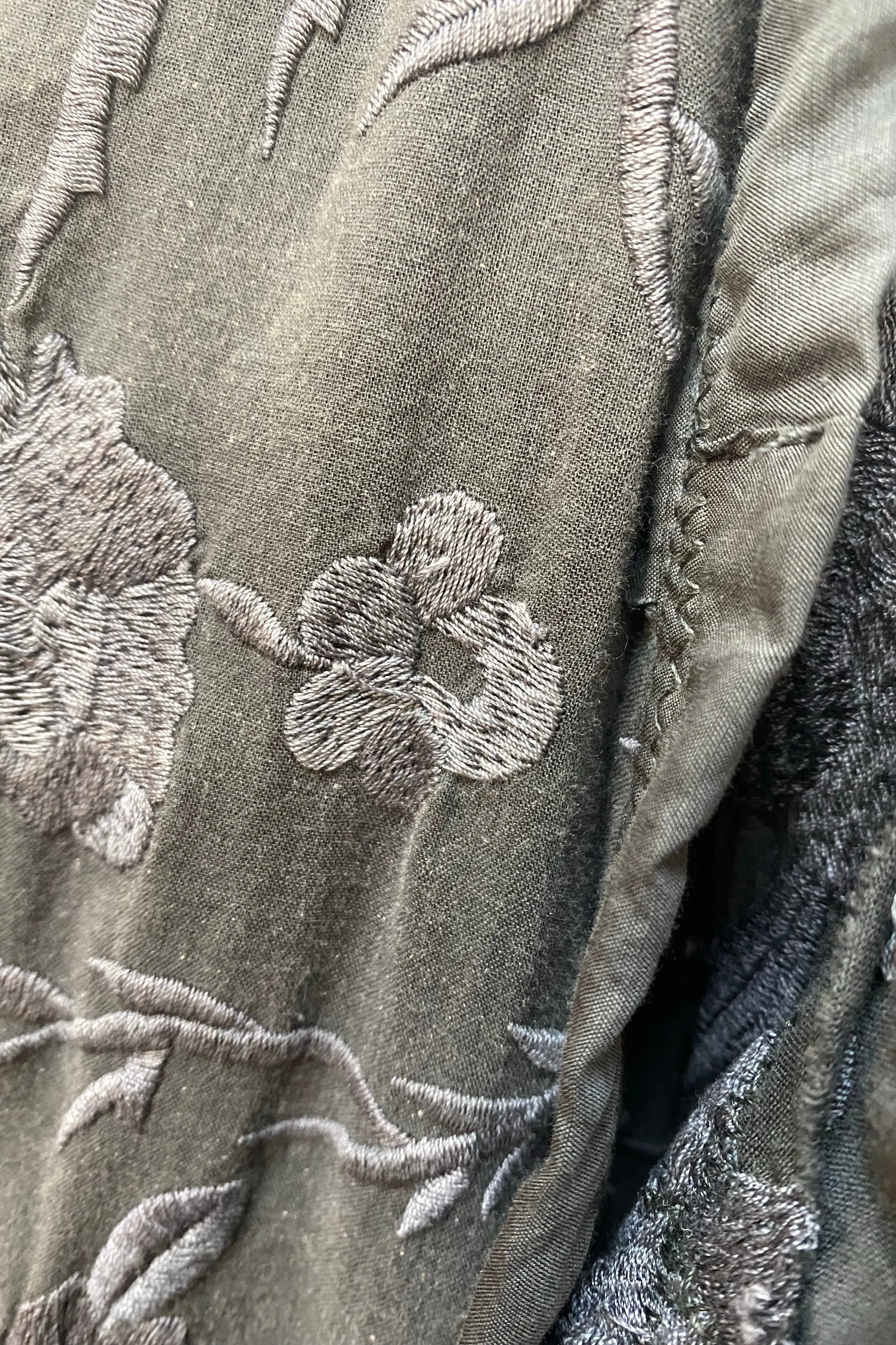 FLORAL EMBROIDERED PIANO SHAWL KIMONO - JACKET 377
