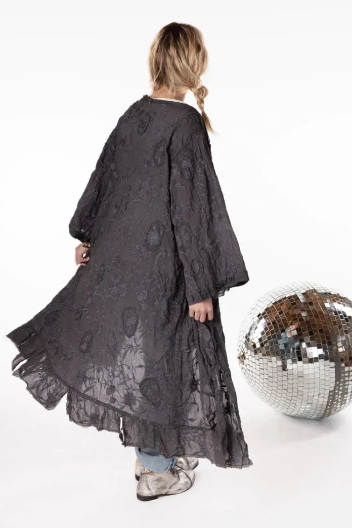 FLORAL EMBROIDERED PIANO SHAWL KIMONO - JACKET 377