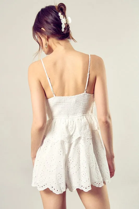 Front Tie-Up Romper