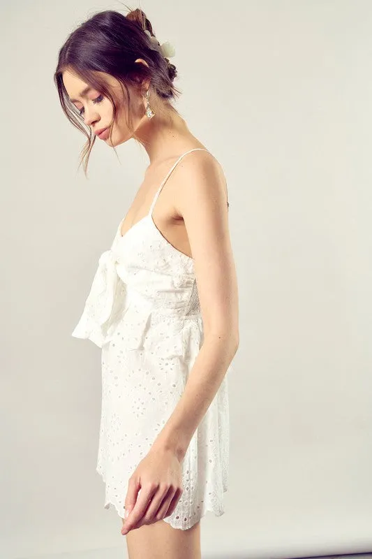 Front Tie-Up Romper