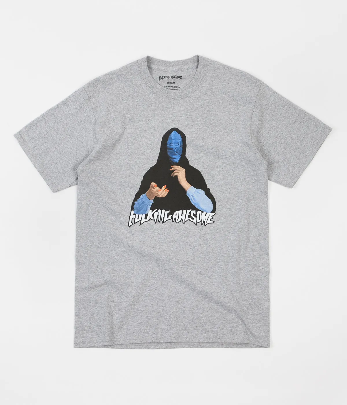 Fucking Awesome Blue Veil T-Shirt - Medium Grey
