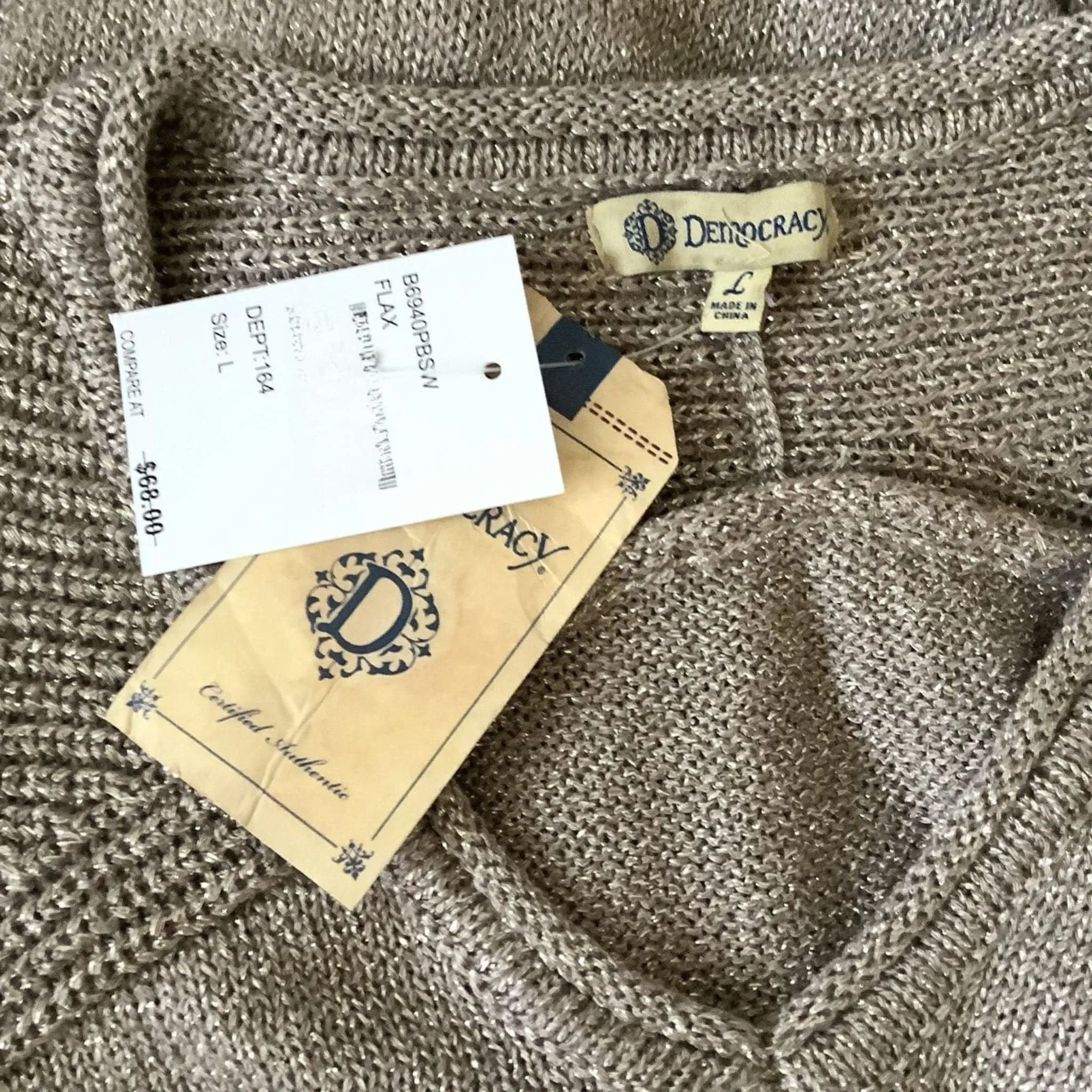 Gold Knit Pullover