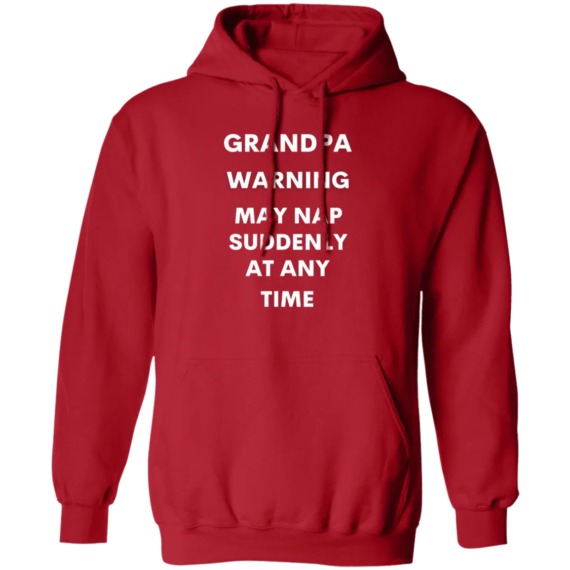 Grandpa naps white G185 Pullover Hoodie