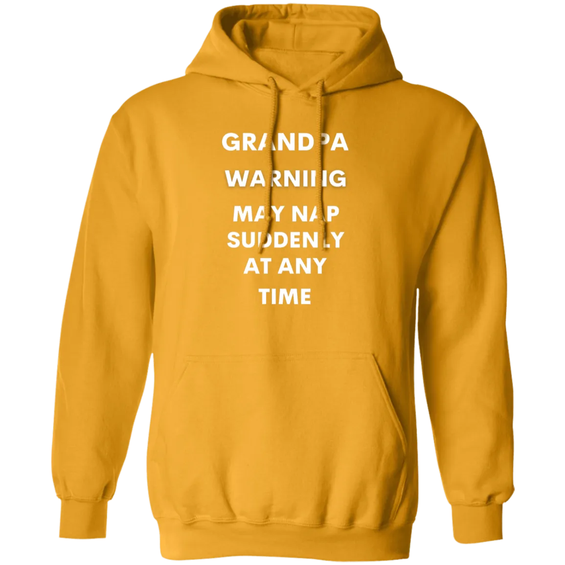 Grandpa naps white G185 Pullover Hoodie