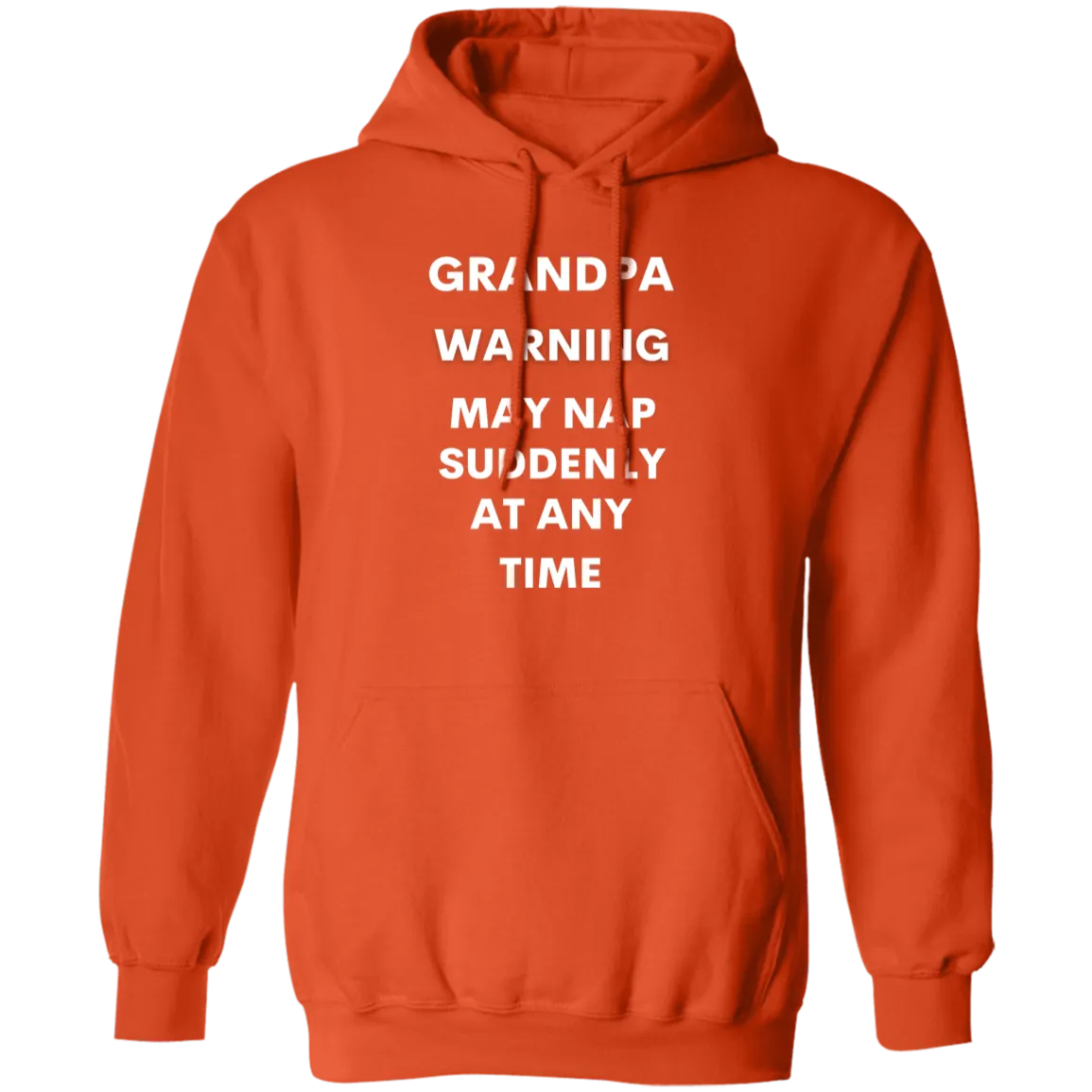Grandpa naps white G185 Pullover Hoodie