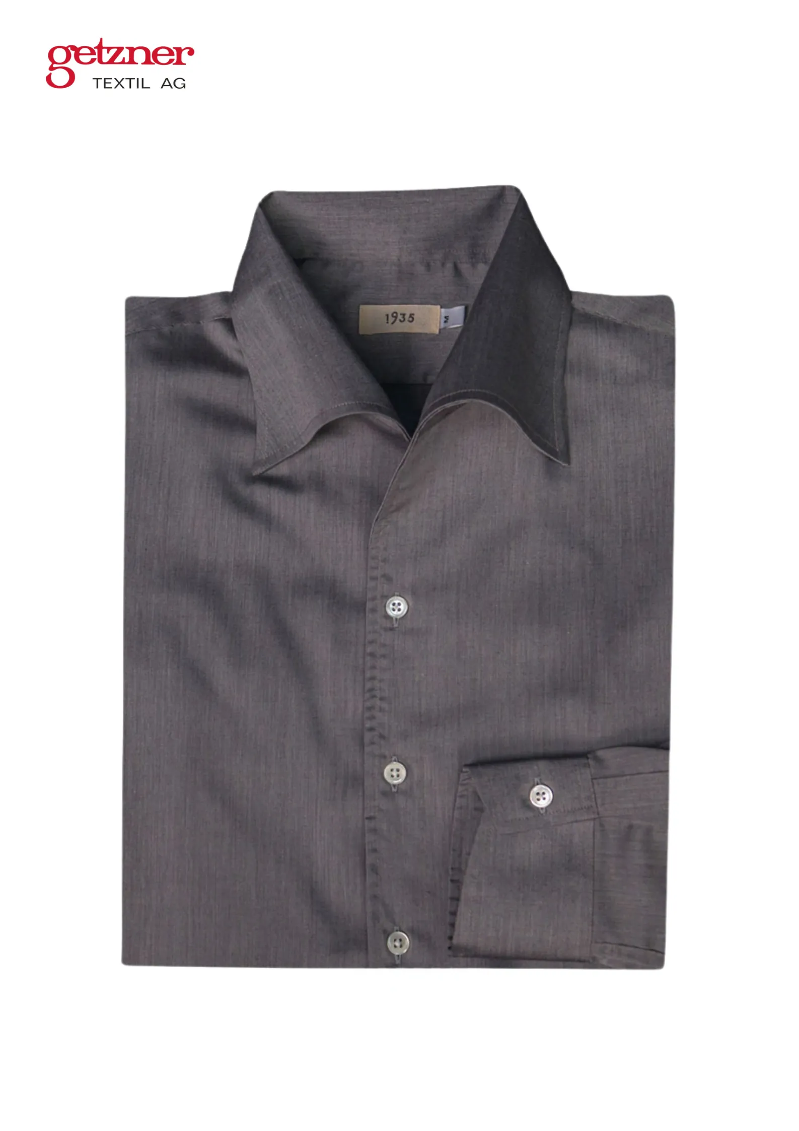 Grey Widespread One Piece Collar Shirt