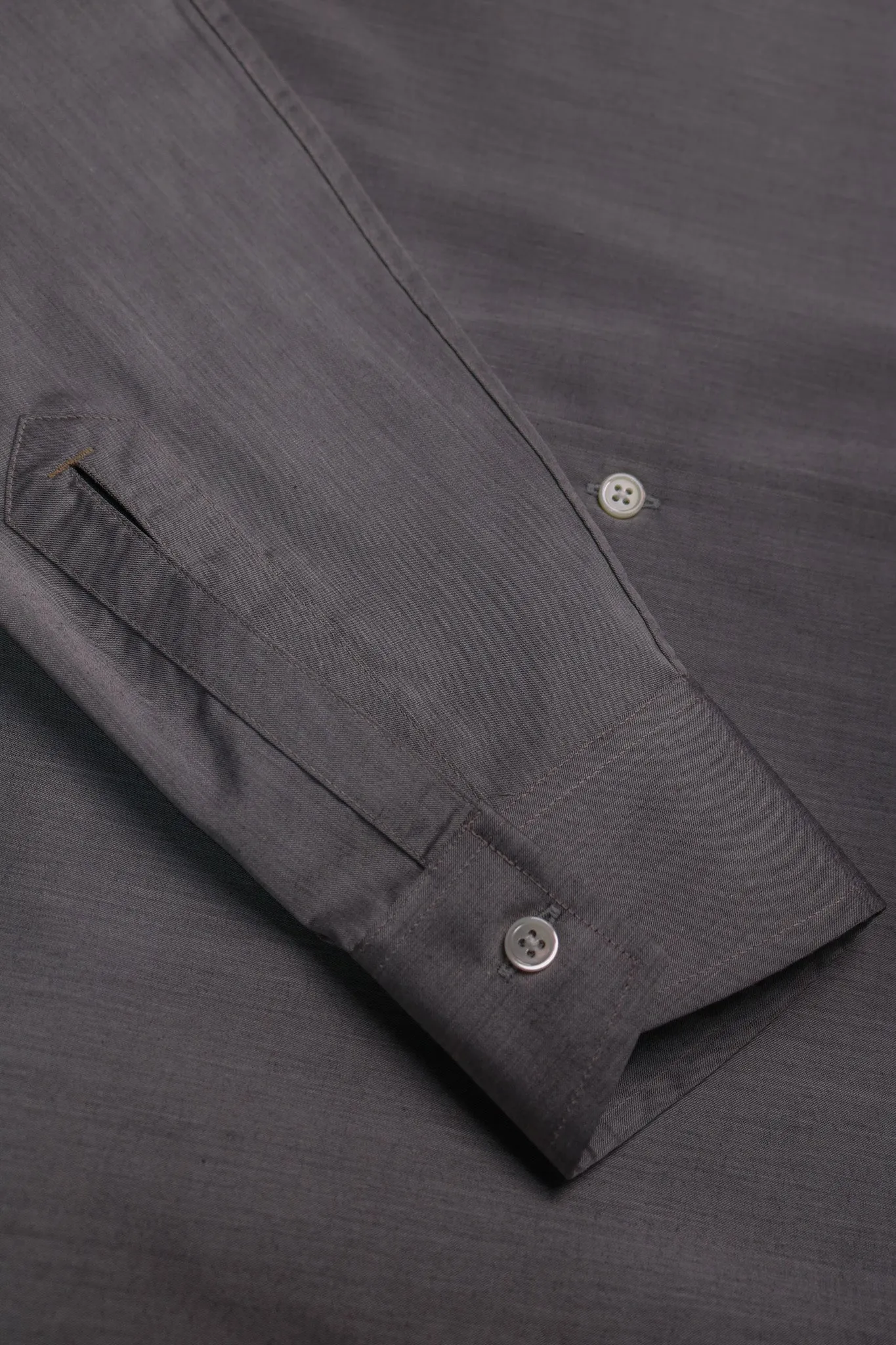 Grey Widespread One Piece Collar Shirt