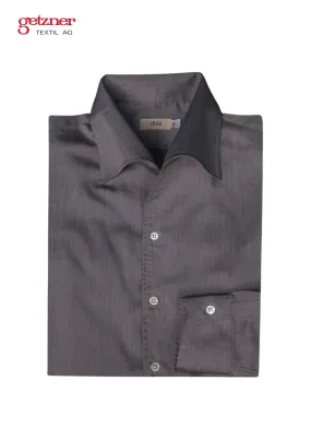 Grey Widespread One Piece Collar Shirt