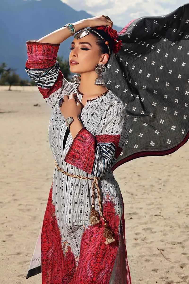 Gul Ahmed Craft Winter Collection 2019 – 3 PC Khaddar Suit - Pink K-60 Manthal