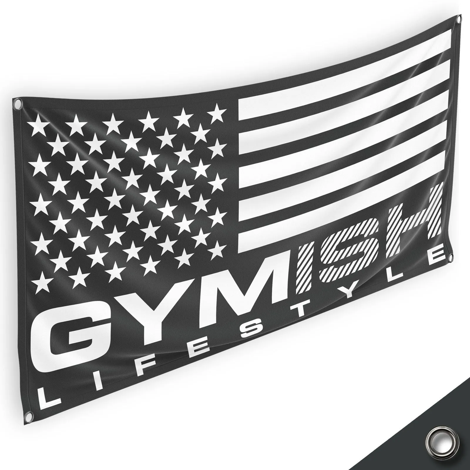 Gym Banner, 5x3 ft Workout Banner for Home Gym, Motivational Banner Poster