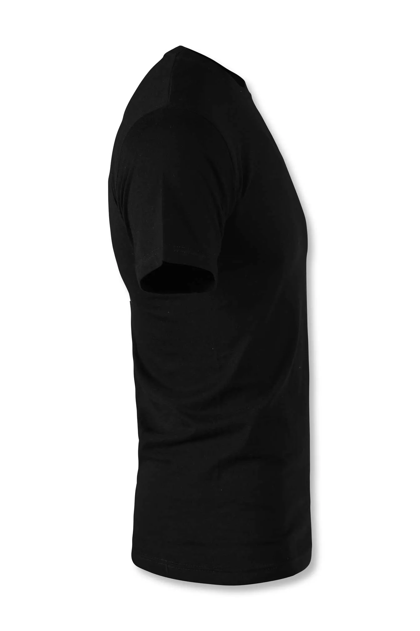 HALF-SLEEVE COTTON T-SHIRT (BLACK)