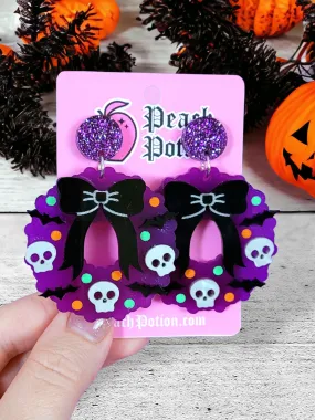 Halloween Wreath Earrings