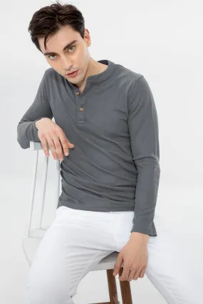 Henley Slate Grey T-Shirt