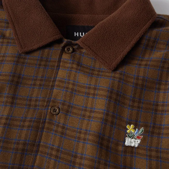 HUF WESTON FLEECE LINED SHACKET JAS - ESPRESSO
