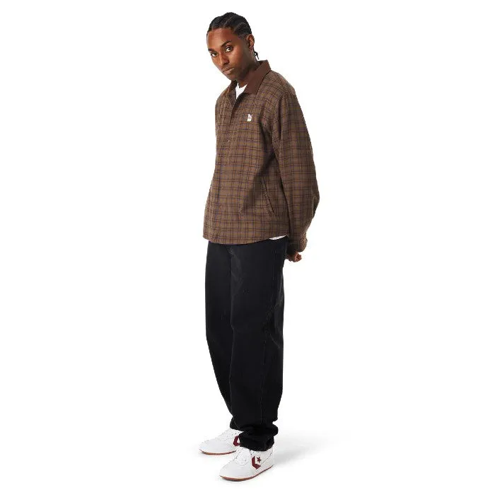 HUF WESTON FLEECE LINED SHACKET JAS - ESPRESSO