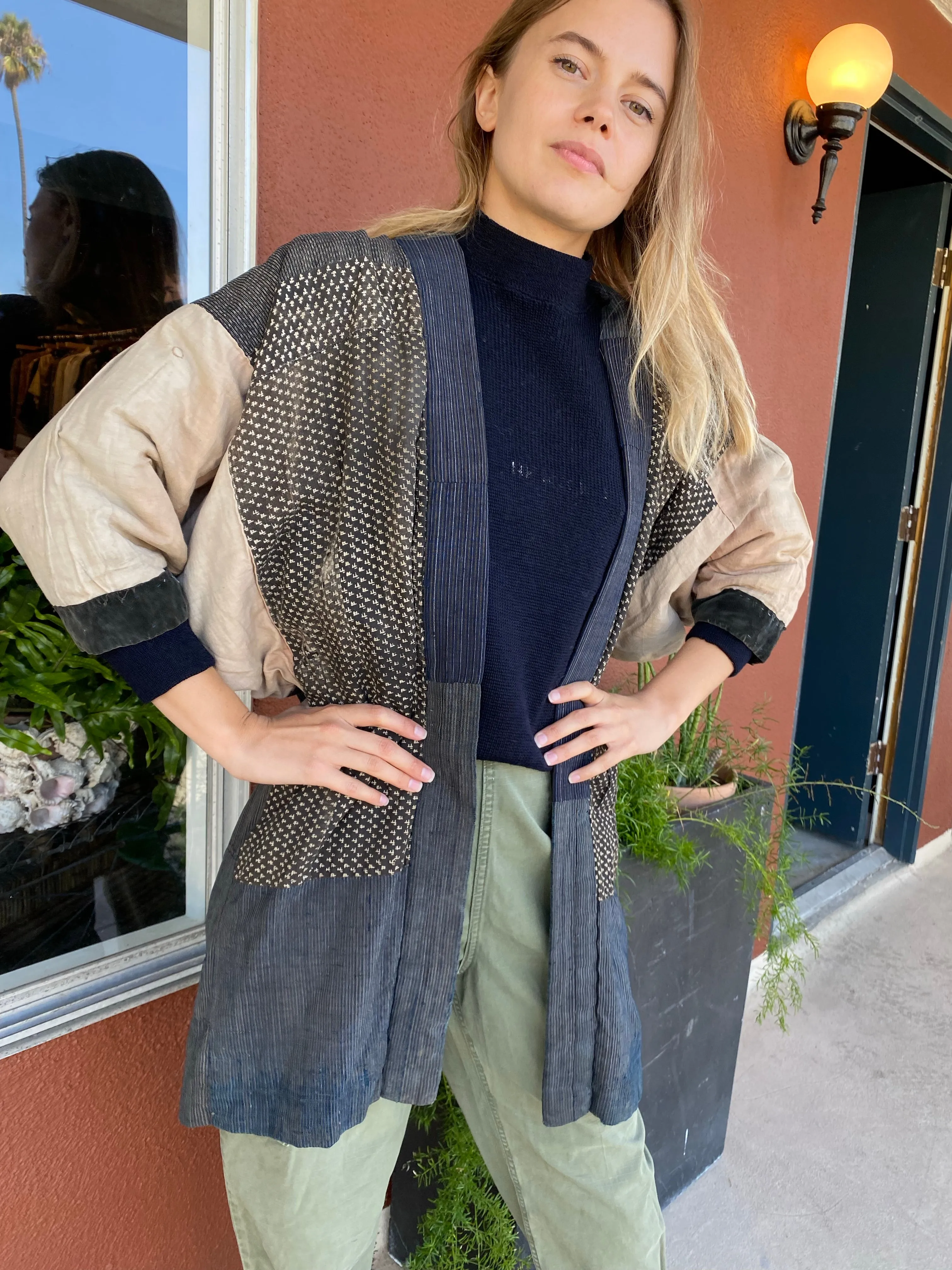 Indigo Dyed Boro Noragi