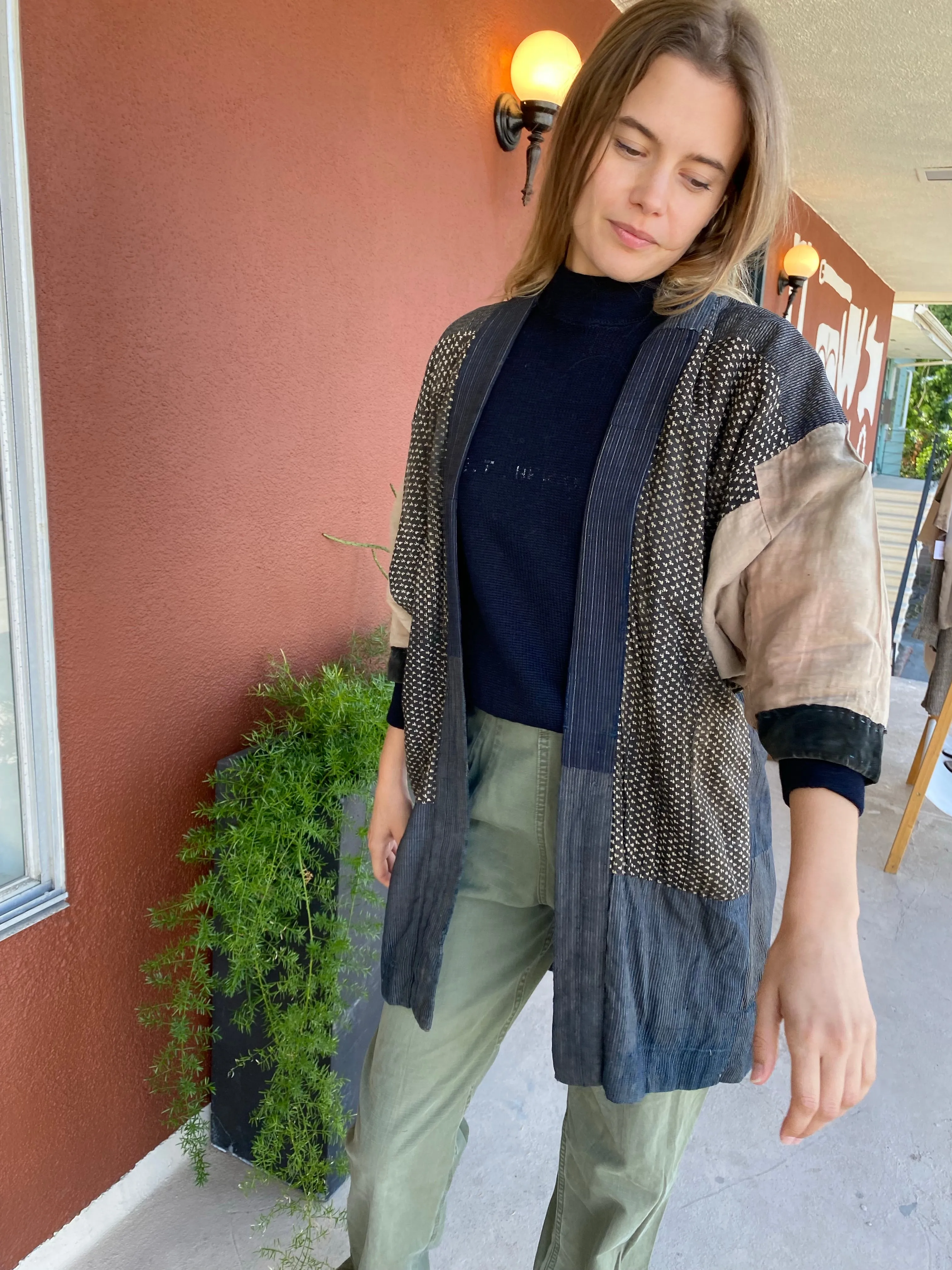 Indigo Dyed Boro Noragi