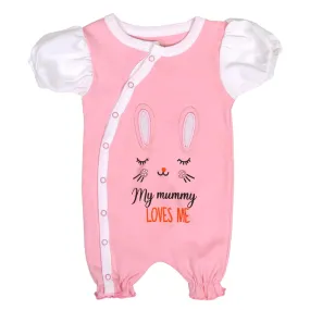 Infant Girls Knitted Romper Mummy Loves - Pink