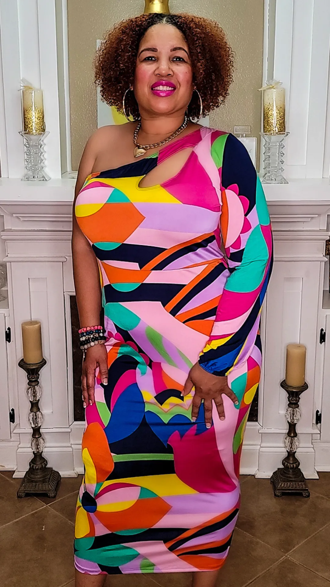 It's The Colors For Me Curve Dress