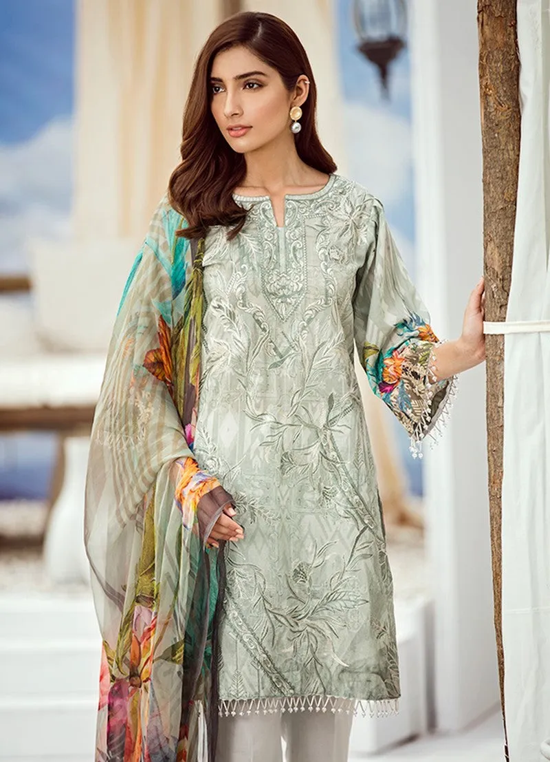 Iznik Chinon Lawn Collection Vol 3 2019 – 09 Sea Foam