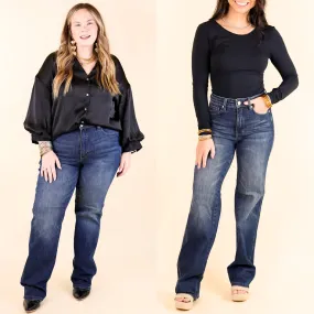 Judy Blue | Flawless Fit Tummy Control Classic Straight Leg Jean in Dark Wash